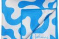 Johans-Tuch-Blue-Swirl-gefaltet Brillen- und Displaytuch Blue Swirl